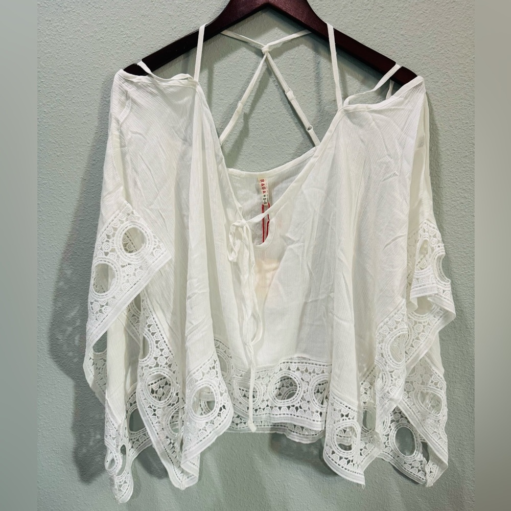 RAGA Anthropologie Santa Clarita White Top New
